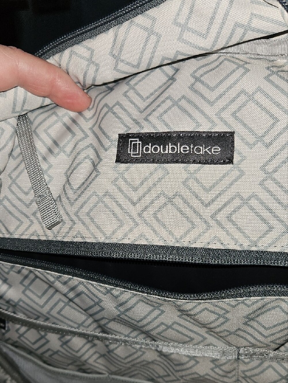 Melbourne Doubletake Pickleball Backpack Blue w/ Faux Gray Snakeskin Accent - Picture 8 of 10